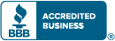 Better Business Bureau (BBB) logo representing trusted business accreditation.