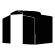 Icon representing barn-style metal buildings with classic roof design.