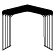 Icon representing standard carports category with simple roof outline.
