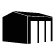 Icon representing commercial metal buildings with large structure outline.