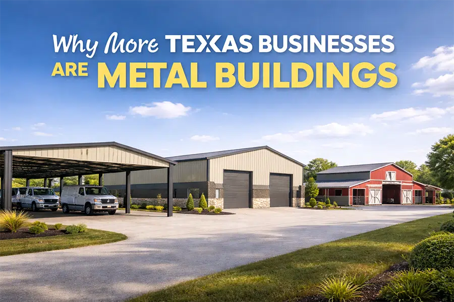 Featured image for “Why More Texas Businesses Are Switching to Metal Buildings”