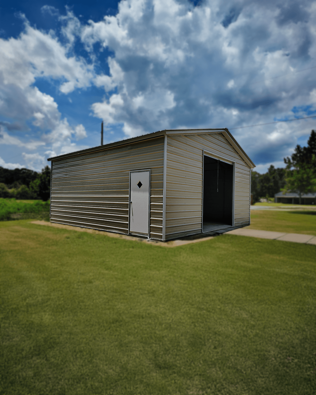 Featured image for “A-Frame Metal Garage”