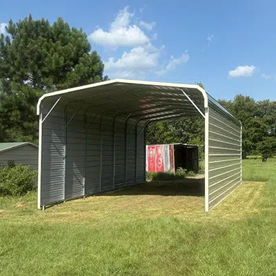 What Size Carport Do I Need? 6 Enclosed Metal Carport